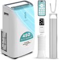 12,000 BTU 3-in-1 Smart Portable Air Conditioner with WiFi — Cooling, Fan & Dehumidifier, 24hr Timer, Remote Control, Window Kit