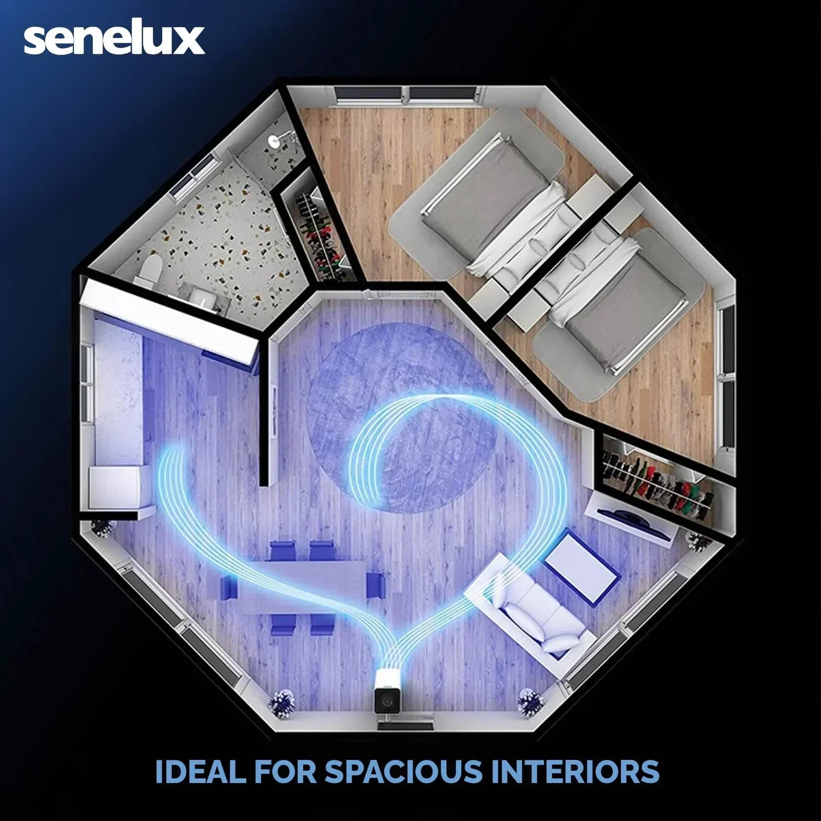 Senelux Portable Air Conditioner with WiFi & Remote Control