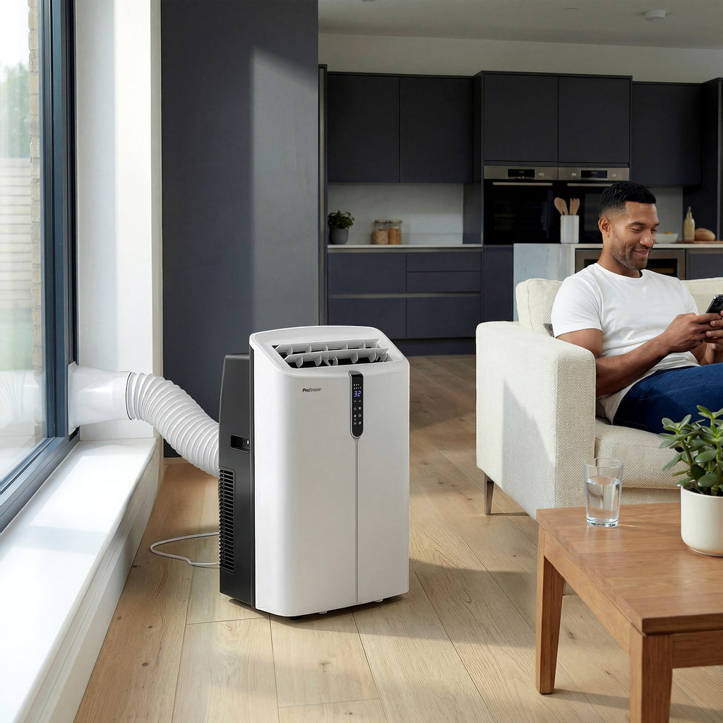 OmniCool™ 12,000 BTU 3-in-1 Ultra-Quiet Portable Air Conditioner with Dehumidification Function - Smart Wifi App